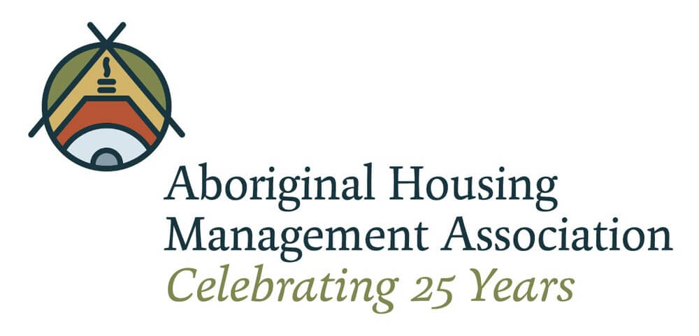 Aboriginal Housing Management Association logo with 'celebrating 25 years' tagline